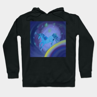 Unicorn Magic Dreams Cute Stars & Rainbow GiftS Hoodie